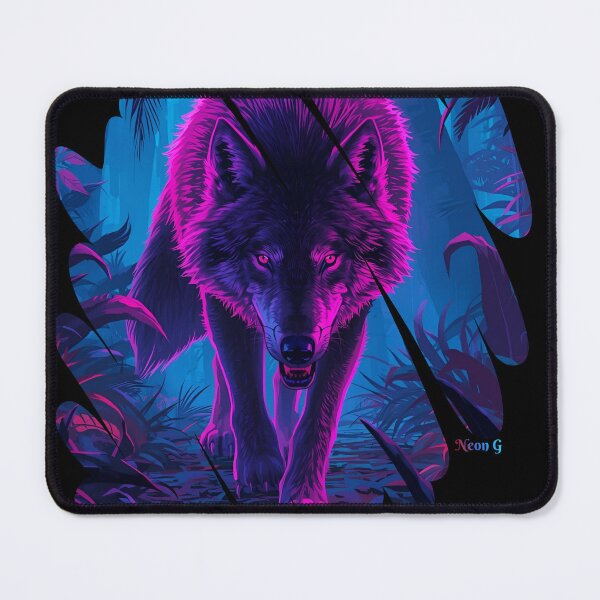 Item preview, Wolf prowling a neon jungle in Augmented reality 6 designed and sold by Neon G.