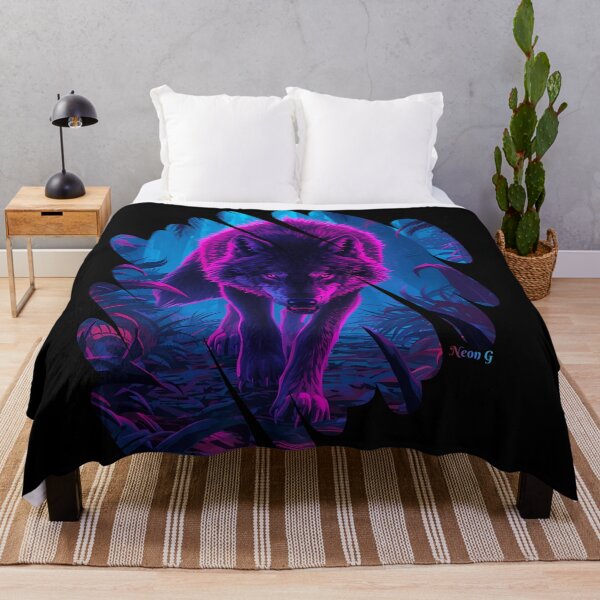 Item preview, Wolf prowling a neon jungle in Augmented reality 6 designed and sold by Neon G.