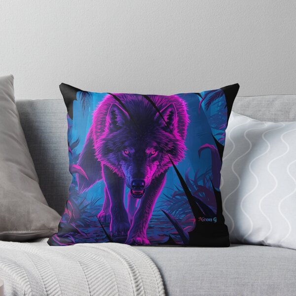 Item preview, Wolf prowling a neon jungle in Augmented reality 6 designed and sold by Neon G.