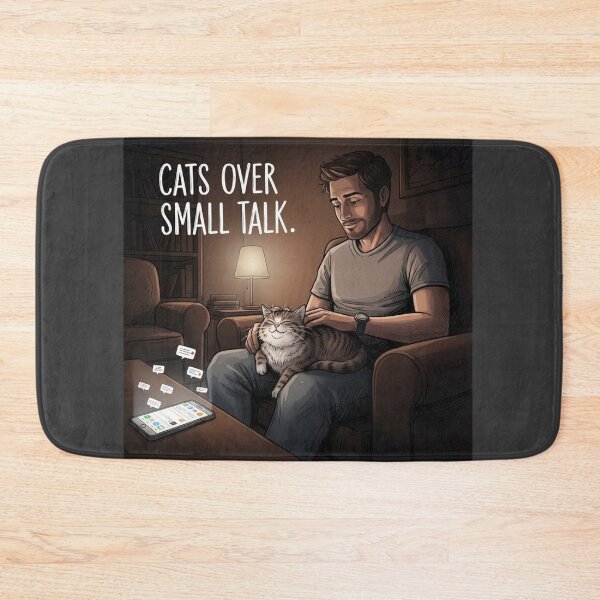 Item preview, Cats Over Small Talk designed and sold by PetJoyPrintsCO.