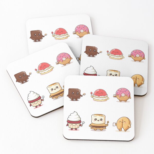 Item preview, Kawaii Dessert Cute Food Characters designed and sold by Coowo22.