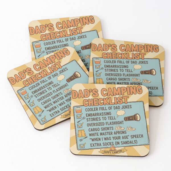 Item preview, Dads Camping Checklist designed and sold by BeastandBanshiLLC.