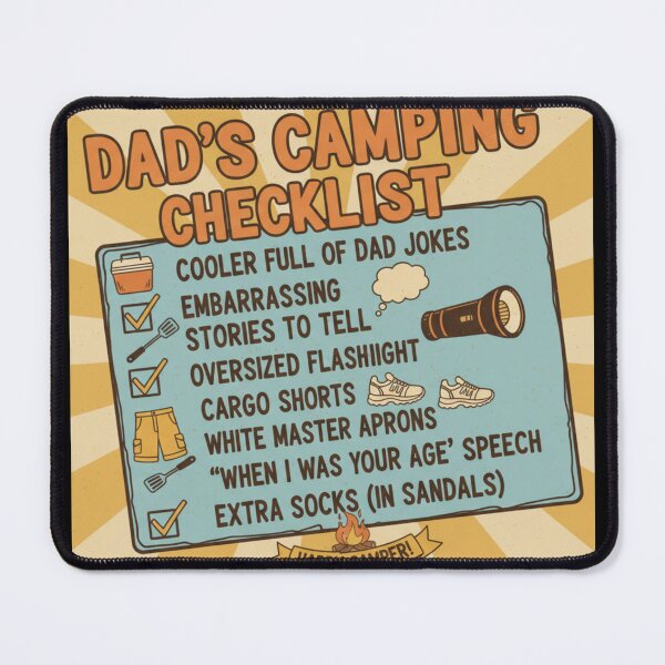 Item preview, Dads Camping Checklist designed and sold by BeastandBanshiLLC.
