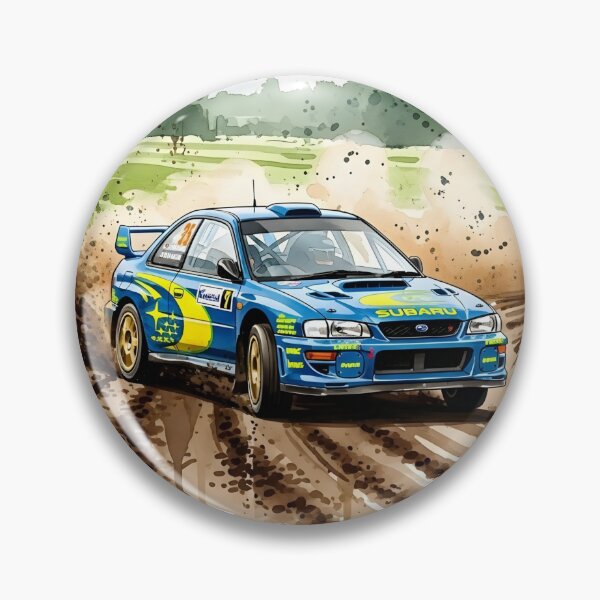 Item preview, Subaru Impreza WRC Rally Watercolor Illustration Classic Rally Car Art designed and sold by Motorline44.