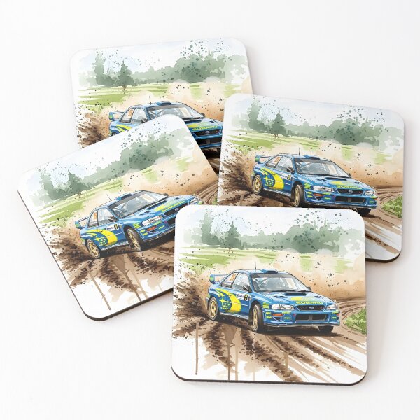 Item preview, Subaru Impreza WRC Rally Watercolor Illustration Classic Rally Car Art designed and sold by Motorline44.