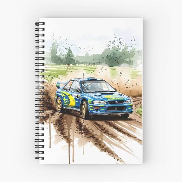 Item preview, Subaru Impreza WRC Rally Watercolor Illustration Classic Rally Car Art designed and sold by Motorline44.