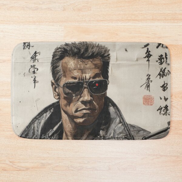 Item preview, Arnold  Terminator Sumi-e  designed and sold by AnimeArsenalPrints.