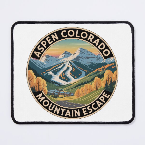 Item preview, Aspen Colorado Mountain Escape Sticker – Vintage Ski Resort Travel Design designed and sold by pod24.