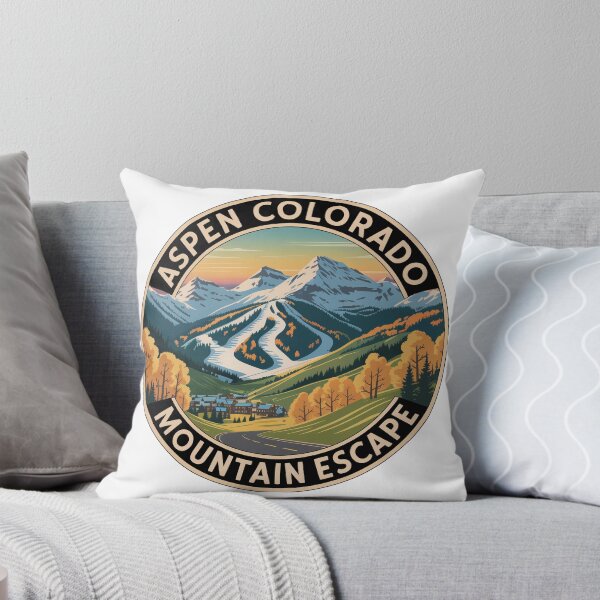 Item preview, Aspen Colorado Mountain Escape Sticker – Vintage Ski Resort Travel Design designed and sold by pod24.