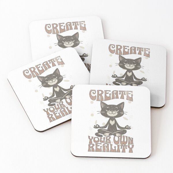 Item preview, Create Your Own Reality – Meditating Cat designed and sold by Proto Lab Studio.