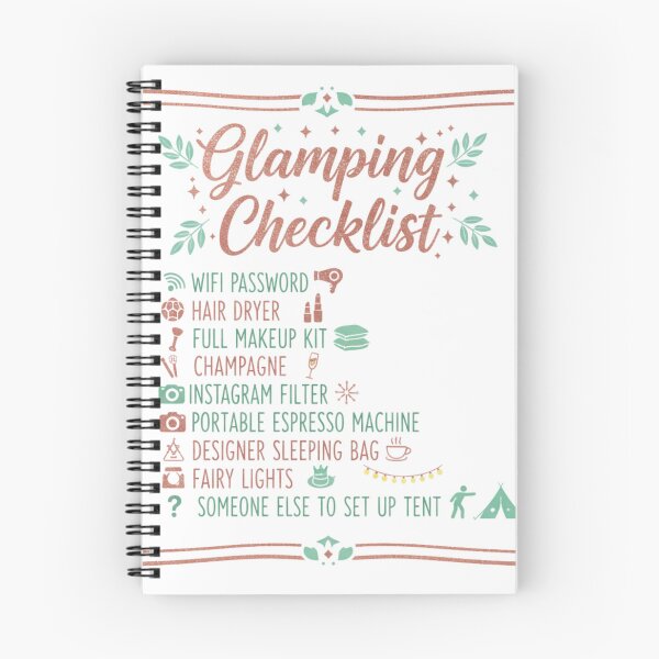 Item preview, Glamping Checklist designed and sold by BeastandBanshiLLC.