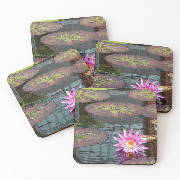 Item preview, Single violet lily on lily pond  designed and sold by Moments Like These by Chris.