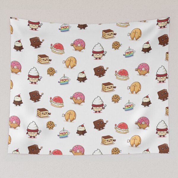 Item preview, Kawaii many Dessert Cute Food Characters designed and sold by Coowo22.