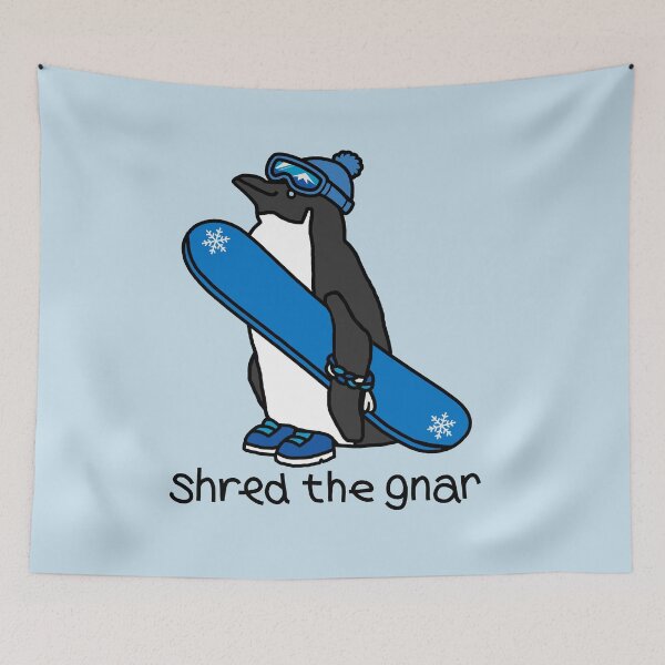 Item preview, Penguin Shred the Gnar designed and sold by ellenhenry.