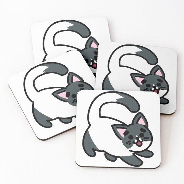 Item preview, Happy Cat_Black and White designed and sold by CalmSketch Art.