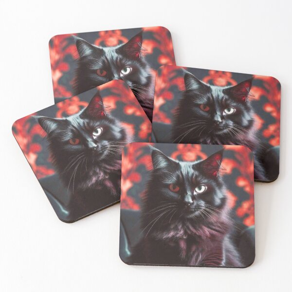 Item preview, Vampiric Aesthetic Black Cat designed and sold by MakarenaCreate.