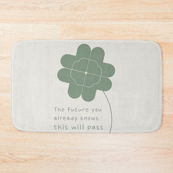 Item preview, Minimal Clover Motivational Quote Poster designed and sold by Doahda.