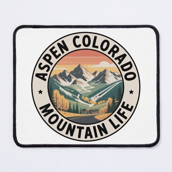 Item preview, Aspen Colorado Mountain Life Sticker – Vintage Rocky Mountains Travel Design designed and sold by pod24.