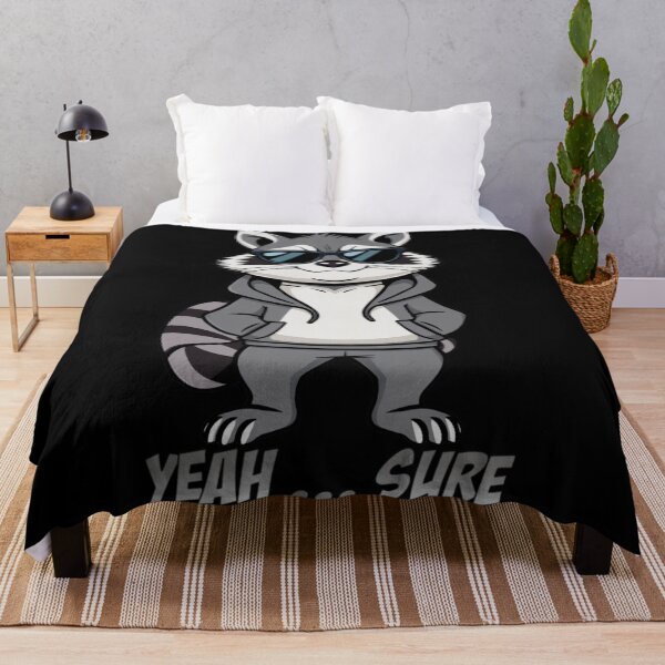 Item preview, Funny Raccoon Meme Collection – Sarcastic Trash Panda Memes – Yeah... Sure Sarcastic Raccoon designed and sold by MiraLumeStudio.