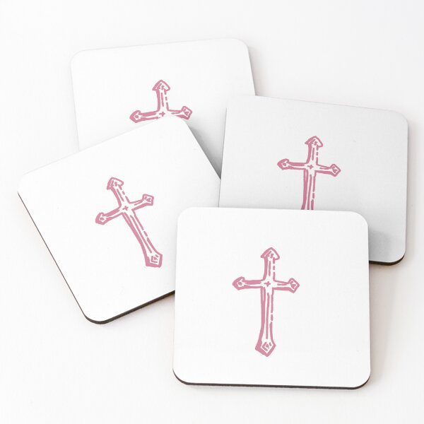 Item preview, pink cross designed and sold by coastal collective.