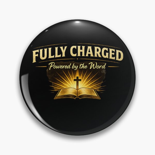 Item preview, Fully Charged – Powered by the Word Christian Shirt designed and sold by WildWonderfulWear.