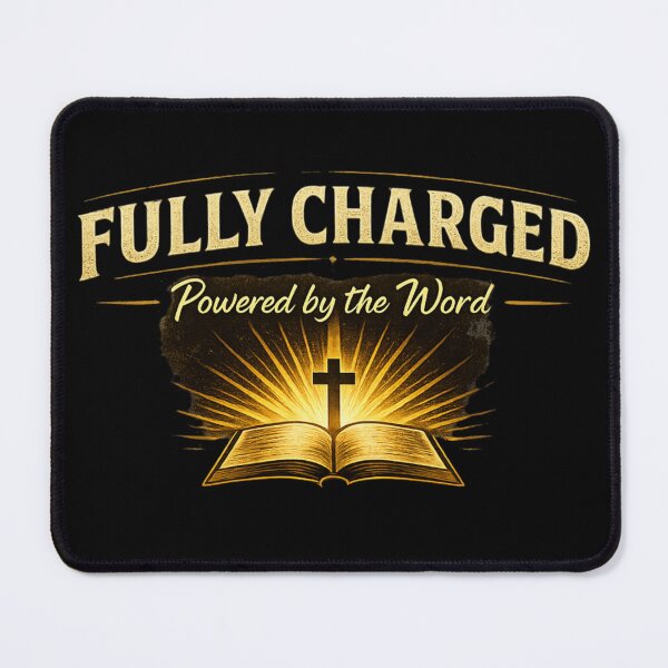 Item preview, Fully Charged – Powered by the Word Christian Shirt designed and sold by WildWonderfulWear.