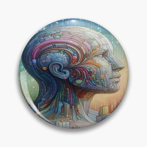 Artikelvorschau, Futuristic Cyber Portrait with Cosmic Energy, Floral Elements and Vibrant Colors entworfen und verkauft von FotoworldEdel.