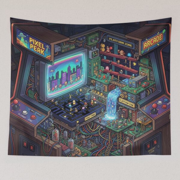 Item preview, Retro Video Game World designed and sold by CTRL+ALT+Divine.