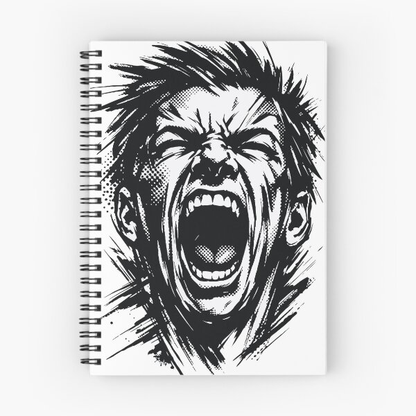 Item preview, A dramatic human expression illustrated in grunge and halftone style. This emotional art makes a bold statement and can work as both poster art1 designed and sold by Dejbar.