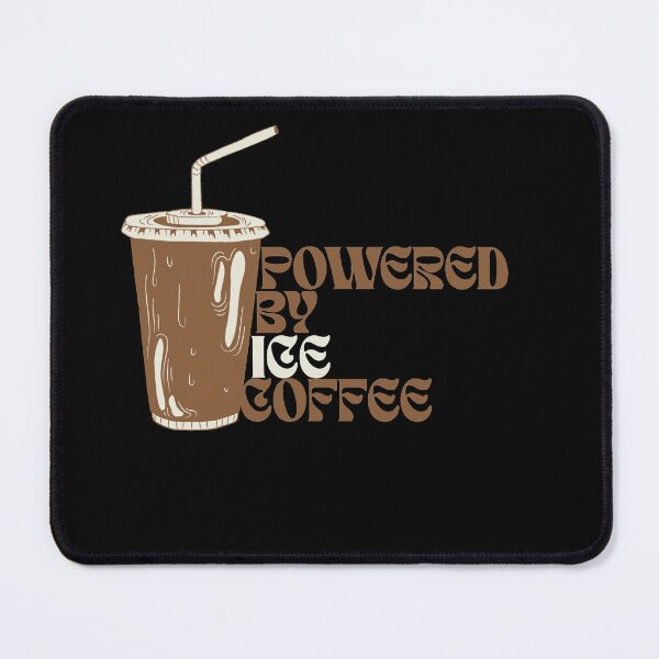 Item preview, Powered By Ice Coffee Gift For Coffee Lovers designed and sold by AGreetee.