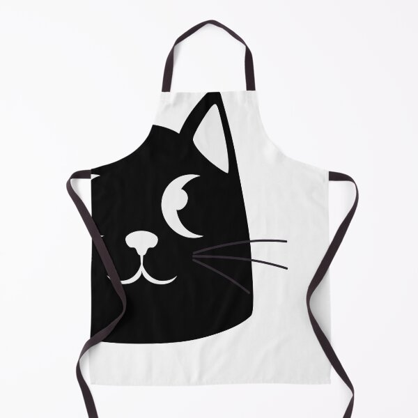 Item preview, cute staring black cat graphic art designed and sold by MOHAMED El AYADI.