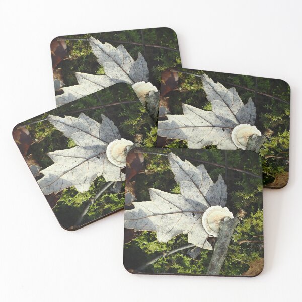Item preview, Mushroom & Leaf On Moss designed and sold by BeautyInQuietPlaces.