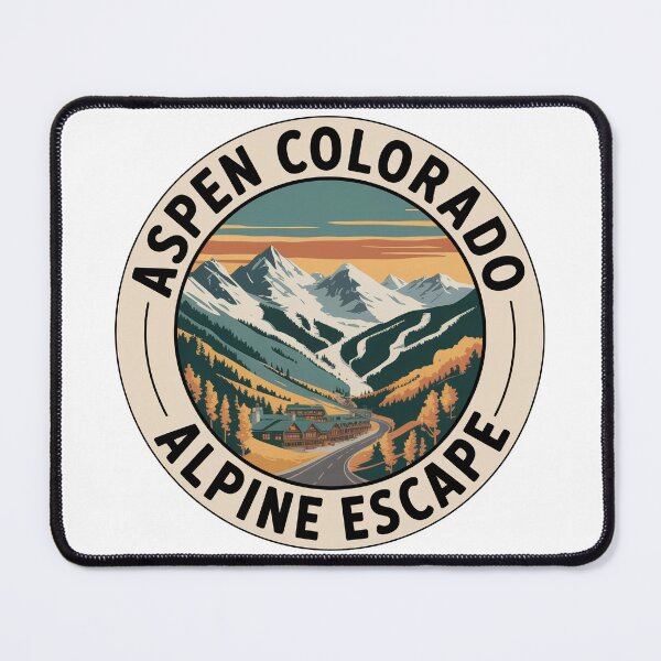 Item preview, Aspen Colorado Alpine Escape Sticker – Vintage Rocky Mountains Ski Resort Design designed and sold by pod24.
