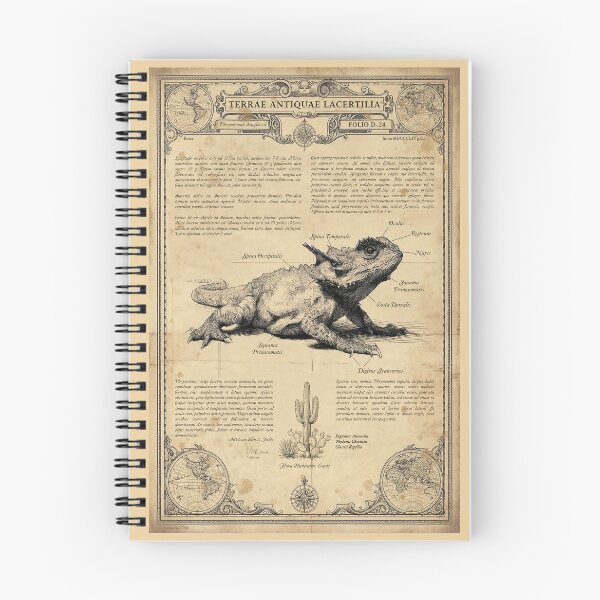 Item preview, Vintage Horned Lizard Fine Art Print designed and sold by Jeeklsdotcom.