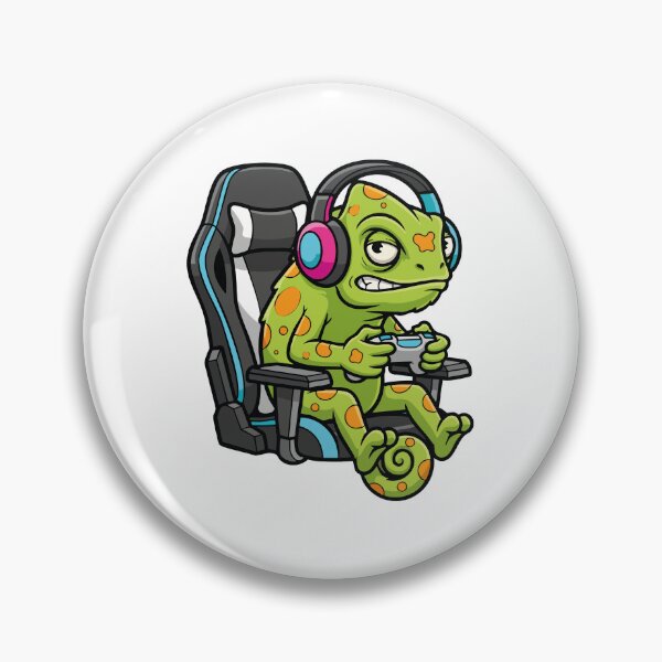 Item preview, Chameleon Gamer Gaming Chair E-sport Mascot designed and sold by PixelStudioBe.
