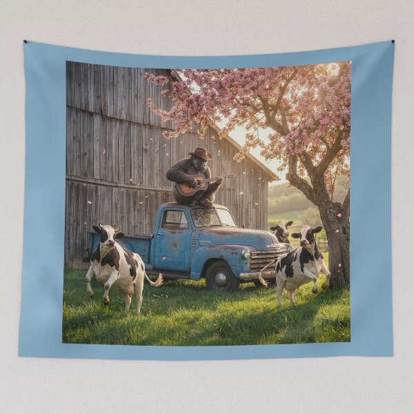 Item preview, Finger Pickin' Gorilla Cowboy Whips Up a Hoedown designed and sold by Tridentulus.