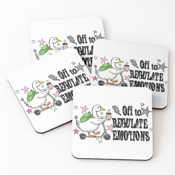 Item preview, Funny Duck Off to Regulate Emotions Mental Health Humor designed and sold by PrintWearDesign.