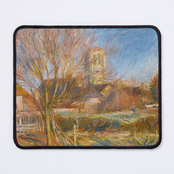 Item preview, Leglise a Essoyes by Pierre-Auguste Renoir: Warm Impressionist Village Landscape designed and sold by artofuniverse.