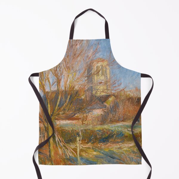 Item preview, Leglise a Essoyes by Pierre-Auguste Renoir: Warm Impressionist Village Landscape designed and sold by artofuniverse.