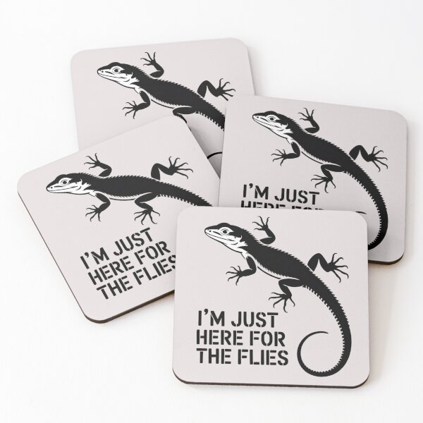 Item preview, LIZARD - I'M JUST HERE FOR THE FLIES designed and sold by 123ks.