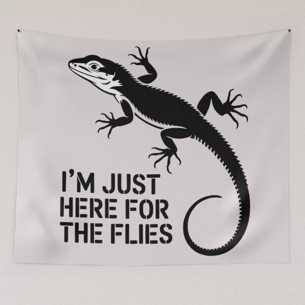 Item preview, LIZARD - I'M JUST HERE FOR THE FLIES designed and sold by 123ks.