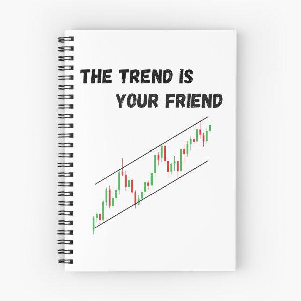 Item preview, The Trend Is Your Friend – Trading Candlestick Chart Design designed and sold by PXEpic.