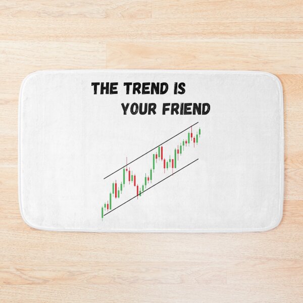 Item preview, The Trend Is Your Friend – Trading Candlestick Chart Design designed and sold by PXEpic.