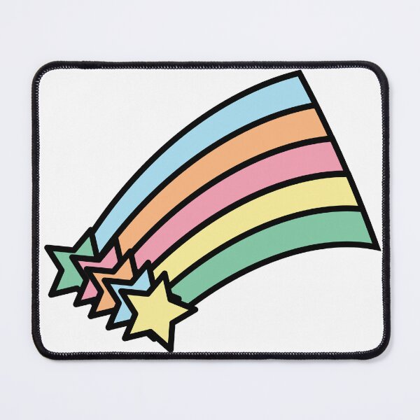 Item preview, Pastel Rainbow Shooting Stars Retro Aesthetic Design | Cute Celestial Kawaii Star Graphic designed and sold by ValeriesGallery.