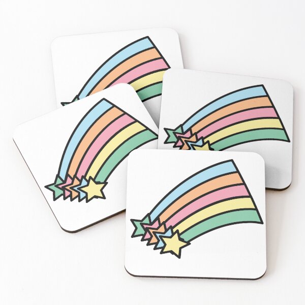 Item preview, Pastel Rainbow Shooting Stars Retro Aesthetic Design | Cute Celestial Kawaii Star Graphic designed and sold by ValeriesGallery.
