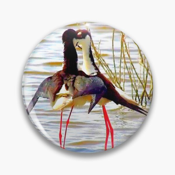 Item preview,  Kiss Bleck - necked Stilts designed and sold by "sensesillusion" - Nature Images Art Prints .
