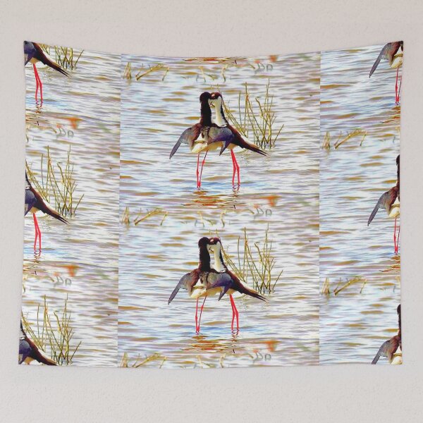 Item preview,  Kiss Bleck - necked Stilts designed and sold by "sensesillusion" - Nature Images Art Prints .