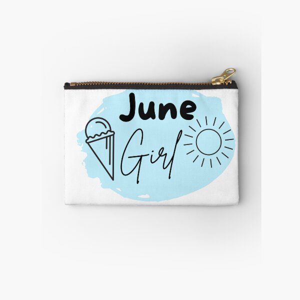 Item preview, June girl sticker with summer elements designed and sold by LilasStyle.