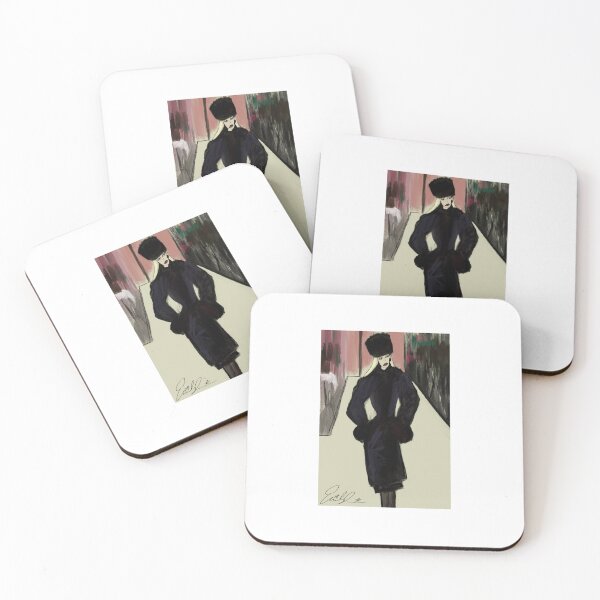 Item preview, Abstract fashion illustration of 90's fashion model by ECC  designed and sold by eccreates.