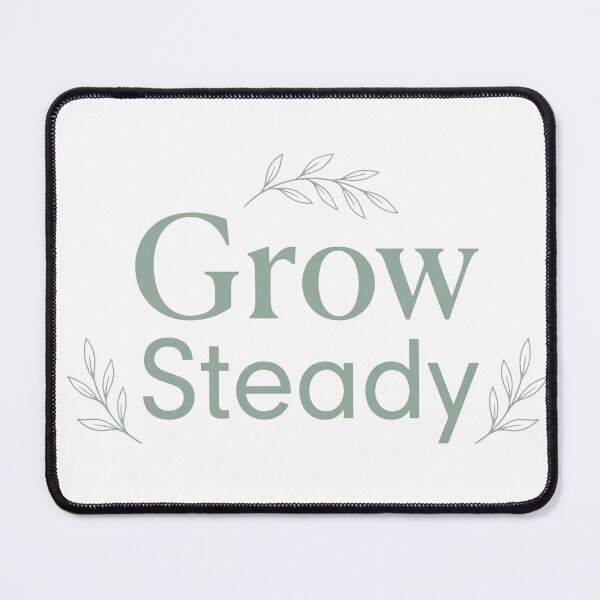 Item preview, Grow Steady Nature Inspired Typography Design designed and sold by JIKUMI STUDIO.